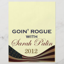 Goin' Rogue with Sarah Palin 2012 Custom Flyer