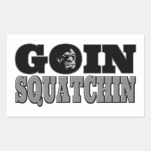 Goin Squatchin Autocollants En Rectangle