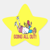 Going All Out Sticker