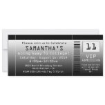 Going Away Ticket Invitations, Black + White