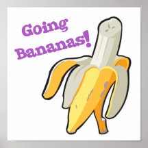 going bananas! banana print