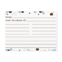 Going Dotty Blank Recipe Cards