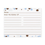 Going Dotty Blank Recipe Cards postcards
