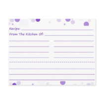 Going Dotty Blank Recipe Cards