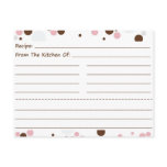 Going Dotty Blank Recipe Cards Post Card