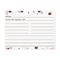 Going Dotty Blank Recipe Cards