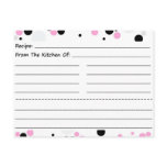 Going Dotty Blank Recipe Cards Postcard