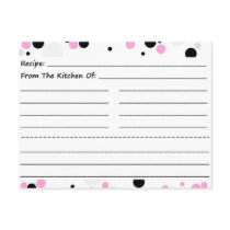 Going Dotty Blank Recipe Cards