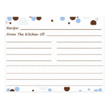 Going Dotty Blank Recipe Cards Postcards