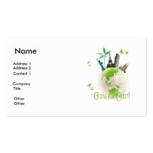 Going for Green! Business Card Template