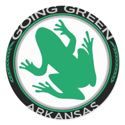 Going Green Arkansas Frog Sticker by goinggreenfrog