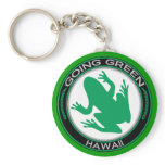 Going Green Hawaii Frog Keychain