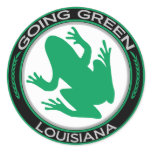 Going Green Louisiana Frog Stickers