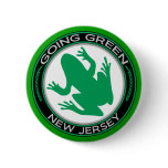 Going Green New Jersey Frog Buttons