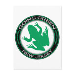 Going Green New Jersey Frog Post Card