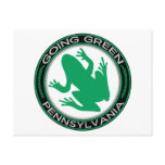 Going Green Pennsylvania Frog Postcard