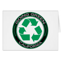 Going Green Recycle California Cards