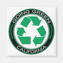 Going Green Recycle California Magnets