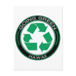 Going Green Recycle Hawaii Postcard