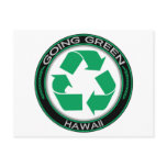 Going Green Recycle Hawaii Postcard