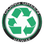 Going Green Recycle Hawaii stickers