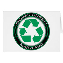 Going Green Recycle Maryland Card