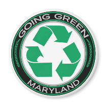 Going Green Recycle Maryland Refrigerator Magnets