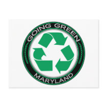 Going Green Recycle Maryland Post Card