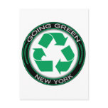 Going Green Recycle New York Post Cards