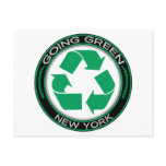 Going Green Recycle New York Post Cards