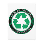 Going Green Recycle Washington Post Cards