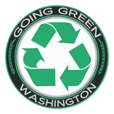 Going Green Recycle Washington Sticker by goinggreenrecycle