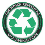 Going Green Recycle Washington stickers