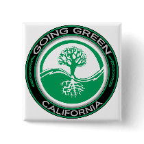 Going Green Tree California Pin