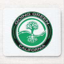 Going Green Tree California Mouse Pads