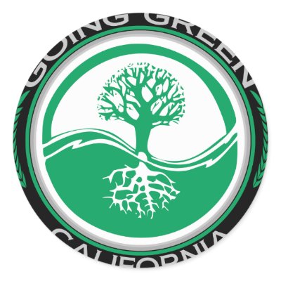 Going Green Tree California Stickers by goinggreentree