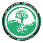 Going Green Tree California stickers