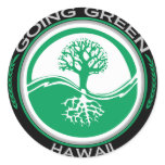 Going Green Tree Hawaii stickers