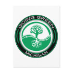 Going Green Tree Michigan Post Cards