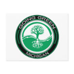 Going Green Tree Michigan Postcard