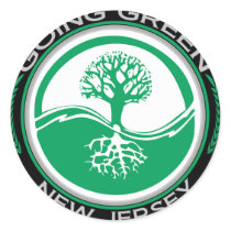 Going Green Tree New Jersey Sticker