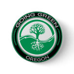 Going Green Tree Oregon Button