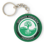 Going Green Tree Vermont Key Chains