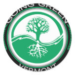 Going Green Tree Vermont stickers