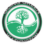 Going Green Tree Washington stickers