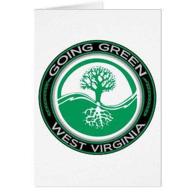 Going Green Tree West Virginia Greeting Cards by goinggreentree