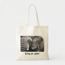 Going on Safari Elephant Tote Bag