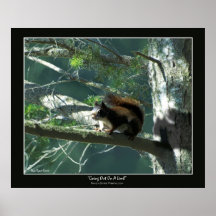 "GOING OUT ON A LIMB" Art Poster