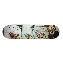 Going through the motions custom skate board