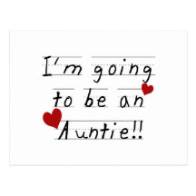 Going To Be An Auntie Kid Print Tshirts and Gifts Post Cards